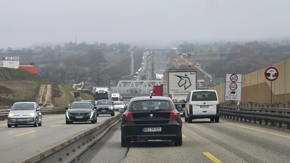 Vertraging A8 Duitsland.